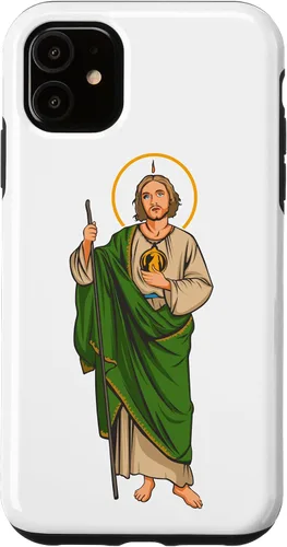 Vista 8 de Funda para iPhone 16 San Judas Tadeo. Santo De Las Causas Difícil