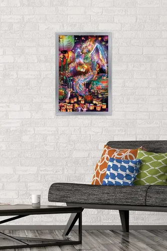 Vista 2 de Trends International Jumbie - Póster de pared de Phoenix, 14.72 x 22.37 pulgadas, versión enmarcada plateada Versión con marco plateado
