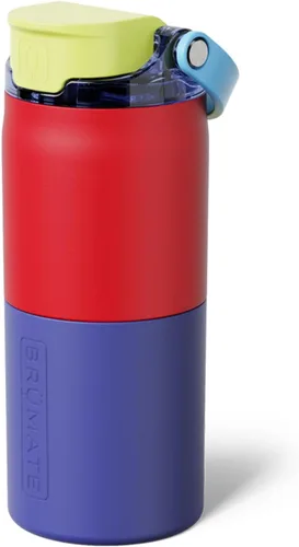 Vista 44 de BrüMate Rise - Botella de agua de 25 onzas con pajita de silicona cubierta 100 % a prueba de fugas, botella de agua de acero inoxidable aislada