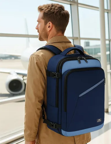 Vista 113 de MATEIN - Mochila de viaje extragrande de 10.56 galones, mochila de viaje ampliable apta para aerolíneas, para viajeros de fin de semana, hombres