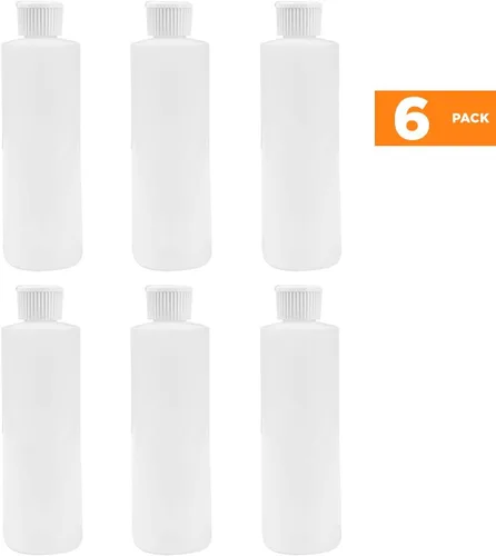 Vista 3 de BOTELLA DE CILINDRO DE PLÁSTICO DE 8 OZ CON BOLSA DE VERTIDO FLIP-TOP (6)