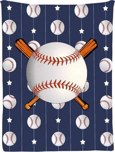 Vista 11 de Manta suave y acogedora con bandera de Estados Unidos de béisbol para niños, niñas, bebés, recién nacidos, manta de recepción de Navidad, 40 x 30
