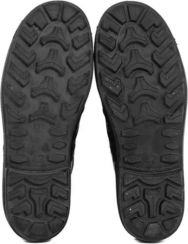 Vista 5 de Botas originales de la selva del ejército alemán para los hombres - BALTES Botas militares de los hombres negroverde - Botas de combate de cuero