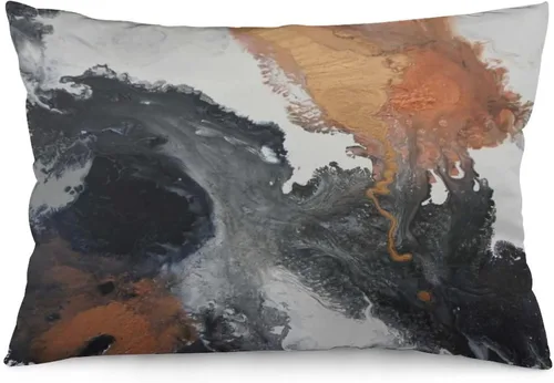 Vista 7 de Synthwave Fundas de almohada decorativas de plumas con purpurina verde azulado y dorado de 12 x 20 pulgadas, almohadas decorativas para decoración