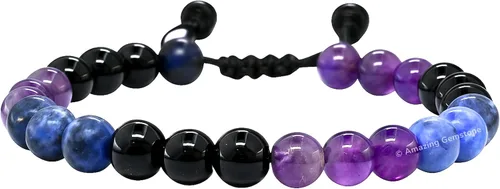 Vista 41 de Pulsera del zodiaco de cristales curativos