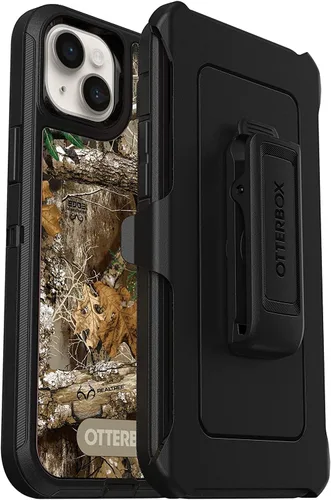 Vista 10 de OtterBox Defender Screenless Series - Funda con clip para cinturón para iPhone 14 Plus (solamente), embalaje no minorista, color negro