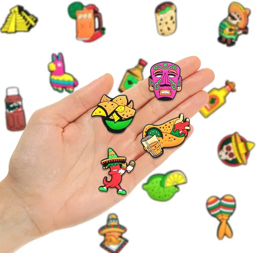 Vista 5 de Funny Cartoon Anime Shoe Charms Decoration For Clogs Sandals,PVC Garden Shoe Accessories,Unisex Adults Teens Kids Party Favor