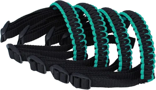 Vista 14 de BubbasGarageTv - Reversible Paracord Grab Handles for Jeep Wrangler - Charcoal Grey & Black - Pick Your Pairs