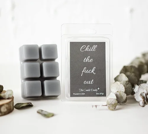 Vista 7 de Cera perfumada de eucalipto para derretir/cubos – 2 oz – Chill The Fuck Out
