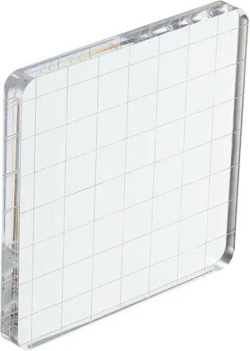 Vista 8 de PATIKIL Bloque de sello acrílico de 2 x 2 pulgadas, bloque de estampado transparente con líneas de cuadrícula, bloques de montaje decorativos