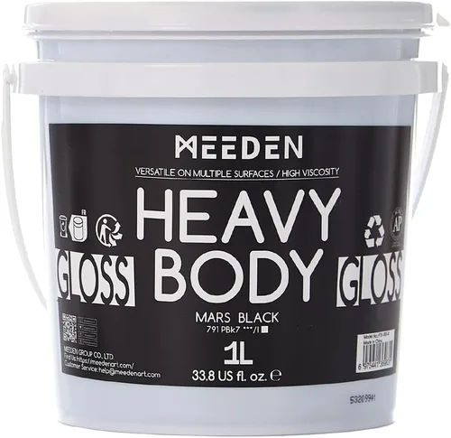 Vista 13 de MEEDEN Juego de pintura acrílica: 1L/33.8 oz x 12 colores pinturas acrílicas grandes a granel - Pinturas artísticas brillantes de cuerpo pesado