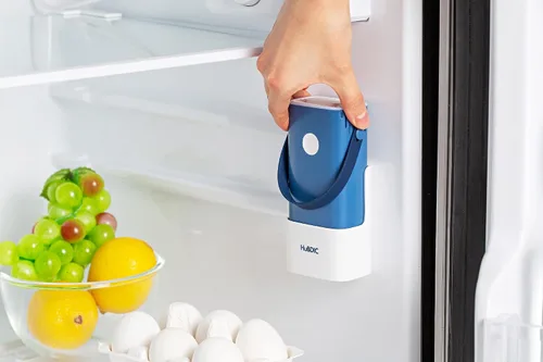 Vista 7 de HubiCare - Mini purificador de aire portátil – Aire inalámbrico que no requiere un filtro HEPA y elimina olores – coches, camadas de mascotas y Azul