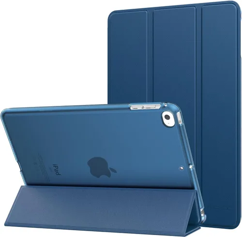 Vista 35 de MoKo Funda para iPad mini 5 2019/Mini 4 2015 (5ta/4ta Generación 7.9 pulgadas), funda delgada y ligera con soporte, con protector traslúcido