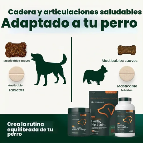 Vista 12 de VetriScience Suplemento Ultimate Strength para cadera y articulaciones para perros, GlycoFlex Plus – MSM, condroitina y mejillón de labios verdes