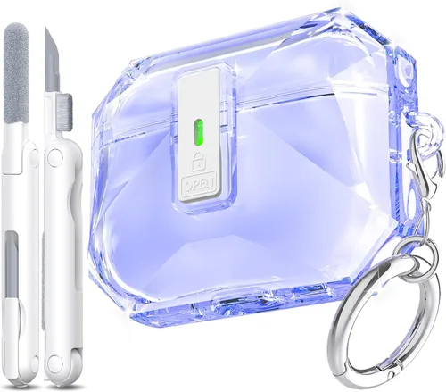 Vista 56 de R-fun Funda de carga compatible con AirPods de 2ª generación 2019, 1ª generación 2016, protección completa contra caídas, tapa desplegable