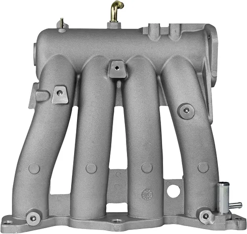 Vista 4 de Skunk2 Racing 307-05-0260 Colector de admisión Pro Series plateado para motores Honda Serie D