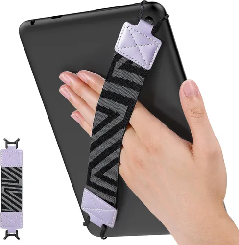 Vista 9 de MoKo Correa de mano de seguridad para tablet de 9 a 11 pulgadas, iPad/IP-ad Pro/iPad Air/Kindle Fire HD/Samsung, correa de mano versátil de alta