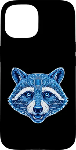 Vista 6 de Raccoon Electronic Computer Circuit CPU Art Case for iPhone 17