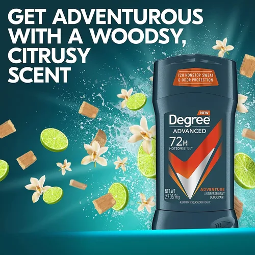 Vista 3 de Degree Men MotionSense Desodorante Antitranspirante Adventure 2.7 oz (Paquete de 8)