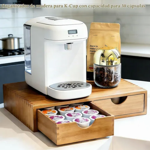 Vista 2 de Organizador de tazas K, cajón con soporte para cápsulas de café