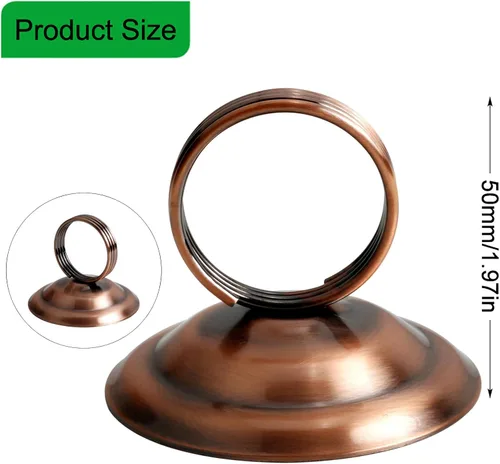 Vista 3 de Soporte para números de mesa, soportes para fotos, soporte para tarjetas de lugar, clip de anillo, soporte de menú para tarjetas de menú para boda