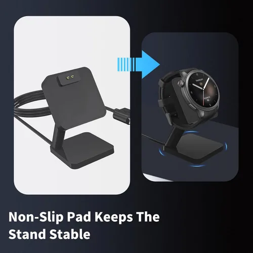 Vista 4 de Soporte de carga para Amazfit T-Rex Ultra 2/Active Max/T-rex 3 Pro/Balance/T-REX3, base de carga magnética para Amazfit T-Rex Ultra 2/Active
