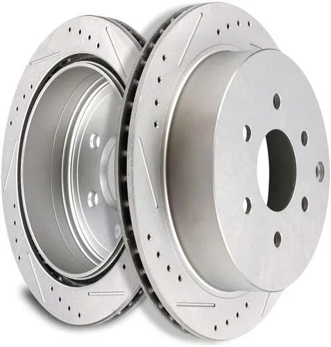Vista 52 de SCITOO Rotores de freno traseros, 2 kits de frenos para Acura Integra 1990-2001, Honda Civic 1992-1995 1999-2000, para Civic del Sol 1993-1997, CRX