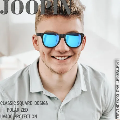 Vista 3 de Joopin Gafas de sol cuadradas polarizadas con protección UV para hombre y mujer