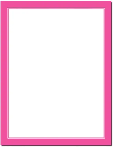 Vista 4 de Basic Border - Papel para impresora láser y de inyección de tinta con membrete - Brights (negro, paquete de 25)