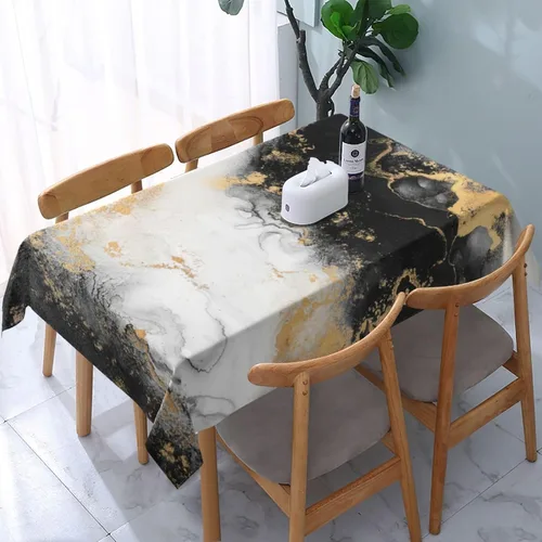 Vista 24 de Mantel decorativo con patrón azteca, estilo nativo étnico, bohemio, geométrico, verde, para cocina, banquete de fiesta y vacaciones, color negro