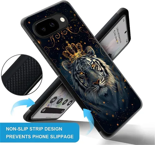 Vista 1660 de Compatible con Google Pixel 4A 5G Mobile Case Creative Acrylic Panel trasero Silicona Protección Grip especialmente diseñado para Google Pixel 4A 5G
