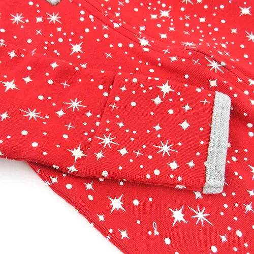 Vista 3 de HonestBaby Sleep and Play Footed Holiday Pajamas One-Piece Sleeper Zip-front Organic Cotton PJs Baby Boys, Girls, Unisex