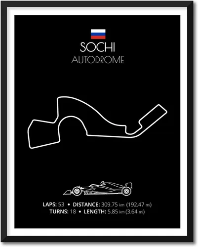 Vista 14 de Custom Car Posters Póster hecho a mano compatible con Autodromo Enzo e Dino Ferrari (Imola, Italia), póster de pista de carreras diseñado