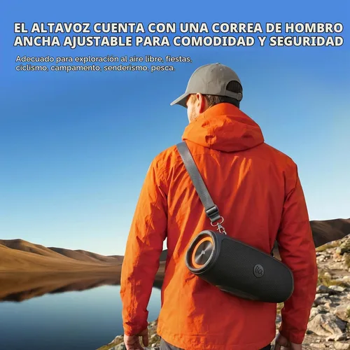 Vista 7 de TAZATA Altavoz al aire libre de Bluetooth, altavoz portátil de Bluetooth