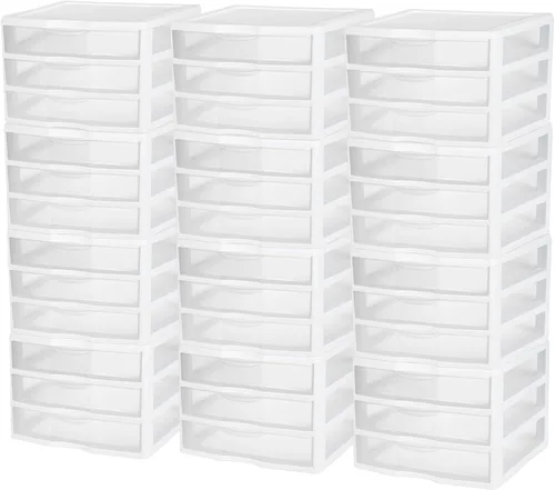 Vista 13 de Sterilite Clearview - Unidad de almacenamiento de escritorio de plástico