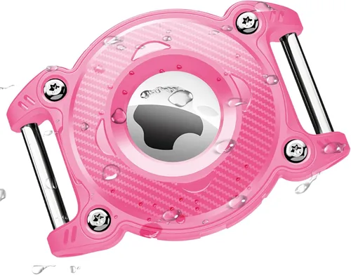 Vista 14 de ONEONTA Airtag - Soporte para collar de perro Airtag para perro impermeable – Soporte Airtag para collar de perro con lazo de metal extraíble, TPU
