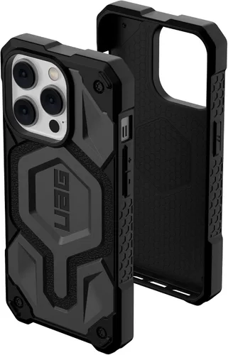 Vista 8 de Urban Armor Gear UAG Diseñado para iPhone 14 Pro Funda negra 6.1" Monarch Pro Imán incorporado Compatible con carga MagSafe Funda protectora Monarch