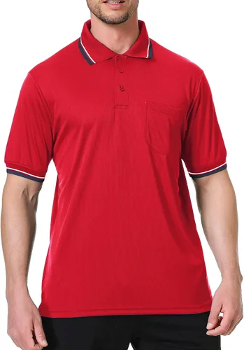 Vista 6 de TopTie Camiseta de árbitro de béisbol y softbol de manga corta Negro