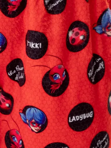 Vista 3 de INTIMO Miraculous Tales of Ladybug & Cat Noir - Conjunto de pijama para niña con el poder de la suerte, Multi colorido
