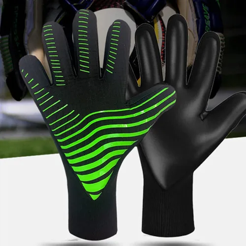 Vista 4 de Portero de fútbol con guantes de portero antideslizantes para adultos, hombres/mujeres, guantes de fútbol sin muñeca con agarre fuerte, palmas