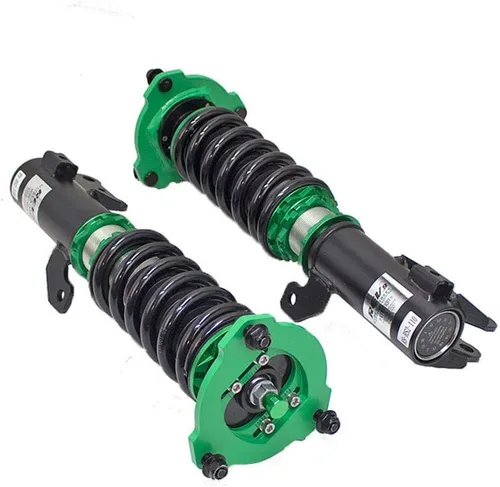 Vista 3 de Rev9 R9-HS2-110 Hyper-Street II Kit de bajada de suspensión de coilover de amortiguador, amortiguador monotubo con ajuste de rebote de 32 clics