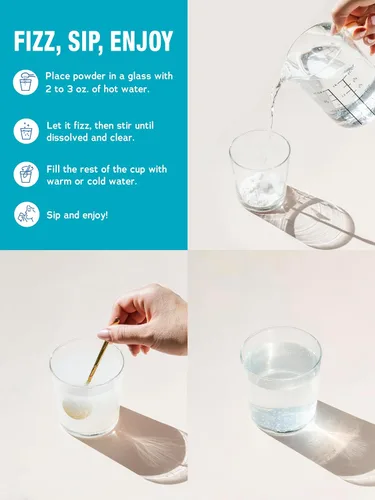 Vista 4 de Natural Vitality Calm, suplemento de citrato de magnesio y calcio, polvo para mezcla de bebidas apoya una respuesta saludable al estrés, sin gluten