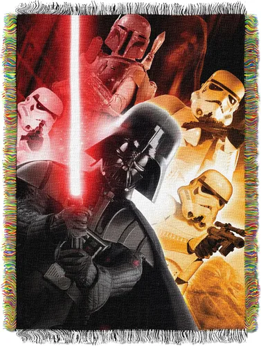 Vista 11 de Northwest Manta tejida de tapiz de Star Wars, 48 x 60 pulgadas, alimenta a los porgs