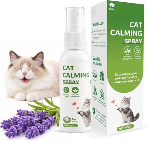 Vista 13 de 2 botellas de feromonas calmantes para gatos en aerosol para hogares