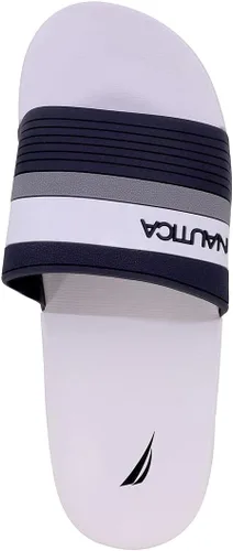 Vista 4 de Nautica Athletic Slide Comfort sandalias para hombre, Azul, 11