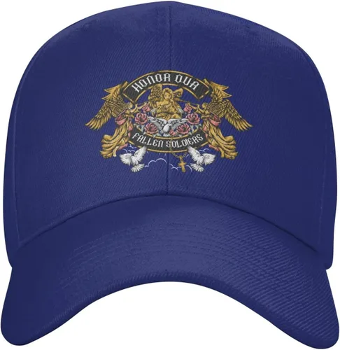 Vista 2 de Angels Salute Our Fallen Soldiers Baseball Cap for Men Women Classic Solid Color Adjustable Dad Hat