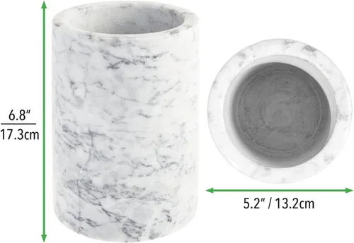 Vista 2 de mDesign Enfriador de vino de una sola botella, enfriador de cubo de hielo para cocina, bar, decoración de fiestas, capacidad para vino frío