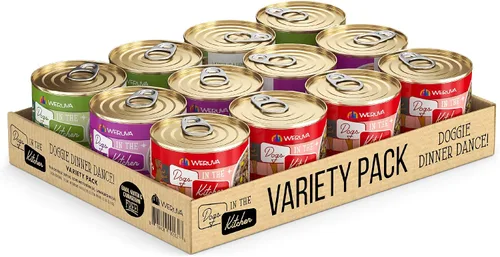 Vista 13 de Latas y bolsas de alimentos húmedos sin granos "Dogs in the Kitchen" de Weruva, Rojo