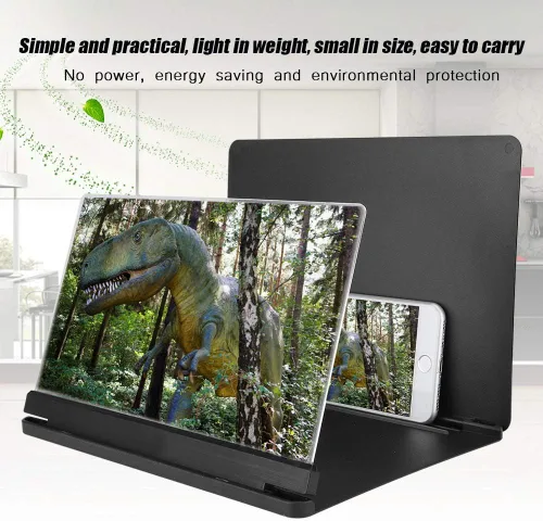 Vista 3 de EBTOOLS Lupa de pantalla para teléfono, amplificador de video HD de 12 pulgadas, soporte para teléfono celular, adecuado para interiores