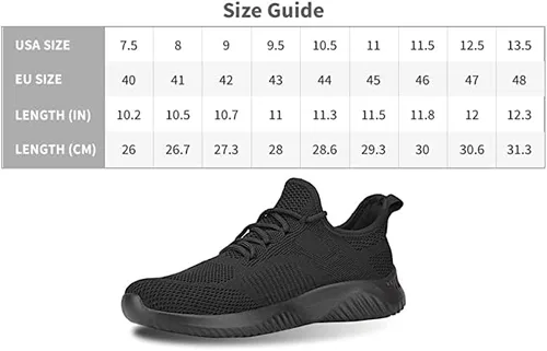 Vista 2 de Flysocks Zapatos deportivos para caminar para hombre, antideslizantes, ligeros, de malla transpirable para interiores y exteriores, gimnasio